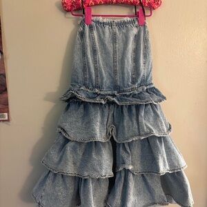 Forever 21 Blue Tiered Kids Dress